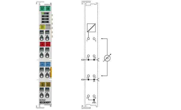 1-, 2-channel analog input terminals 0…10 V, single-ended, 16 bits EL3161, ES3161