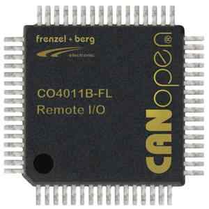 frenzel + berg CANopen Controller CO4011 as single chip for digital inputs and outputs.