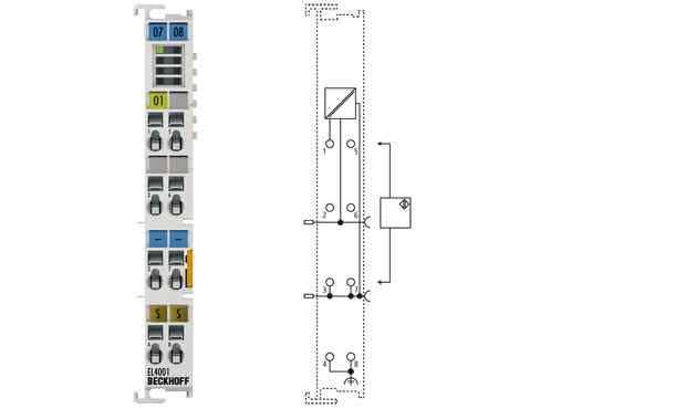 1-, 2-通道模拟量输出端子模块 0…10 V, 12/16 位 EL4001, ES4001