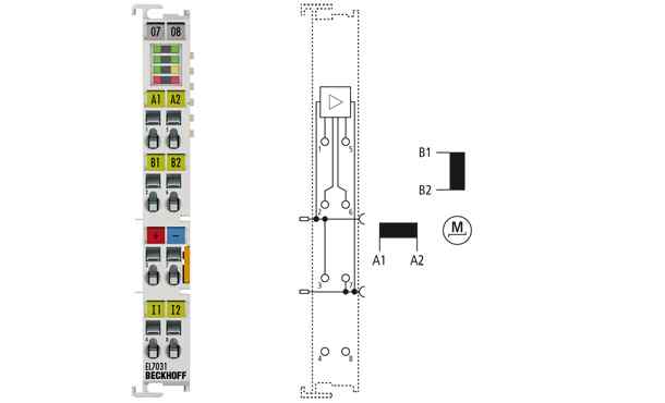 步进电机端子模块, 24 V DC, 1.5 A EL7031