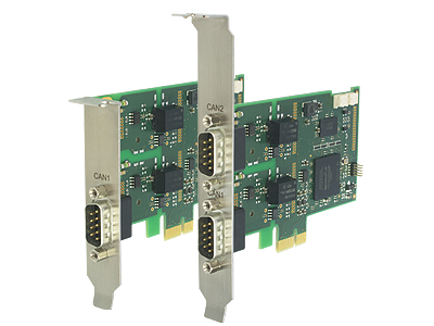 Cost-effective and flexible PCI express board with interfaces for High-Speed and Low-Speed CAN