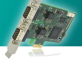 Cost-effective and flexible low-profile PCIexpress card for CAN, LIN and other bus systems
