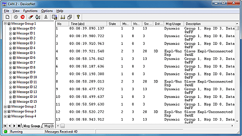 canAnalyser for CAN, CANopen, DeviceNet - DeviceNet Module