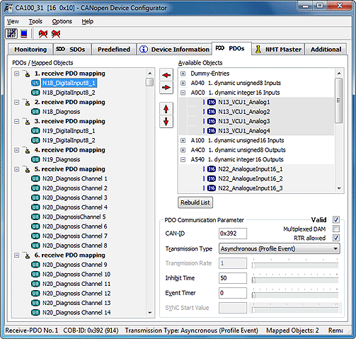 CANopen ConfigurationStudio - CANopen Device Configurator