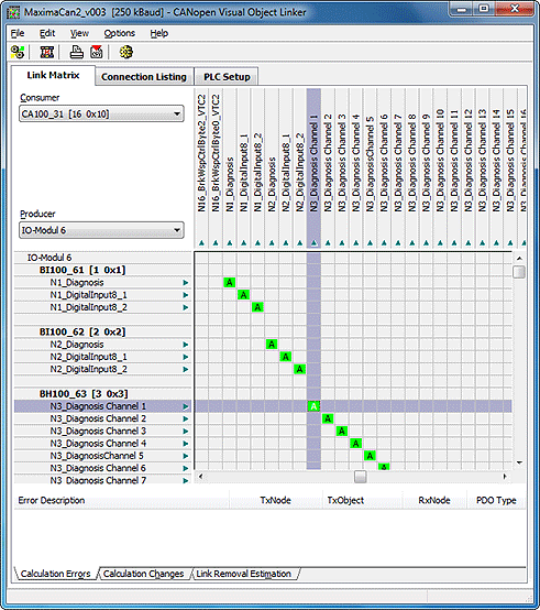 CANopen ConfigurationStudio - CANopen Visual Object Linker