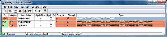 Multibus-Analyser for FlexRay and CAN - Transmit Module